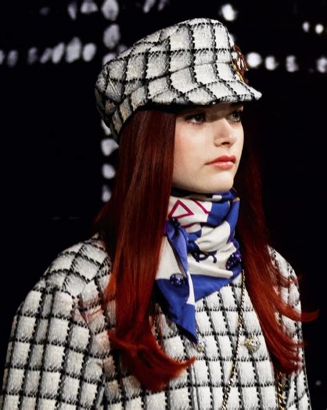 chanel baker boy hat